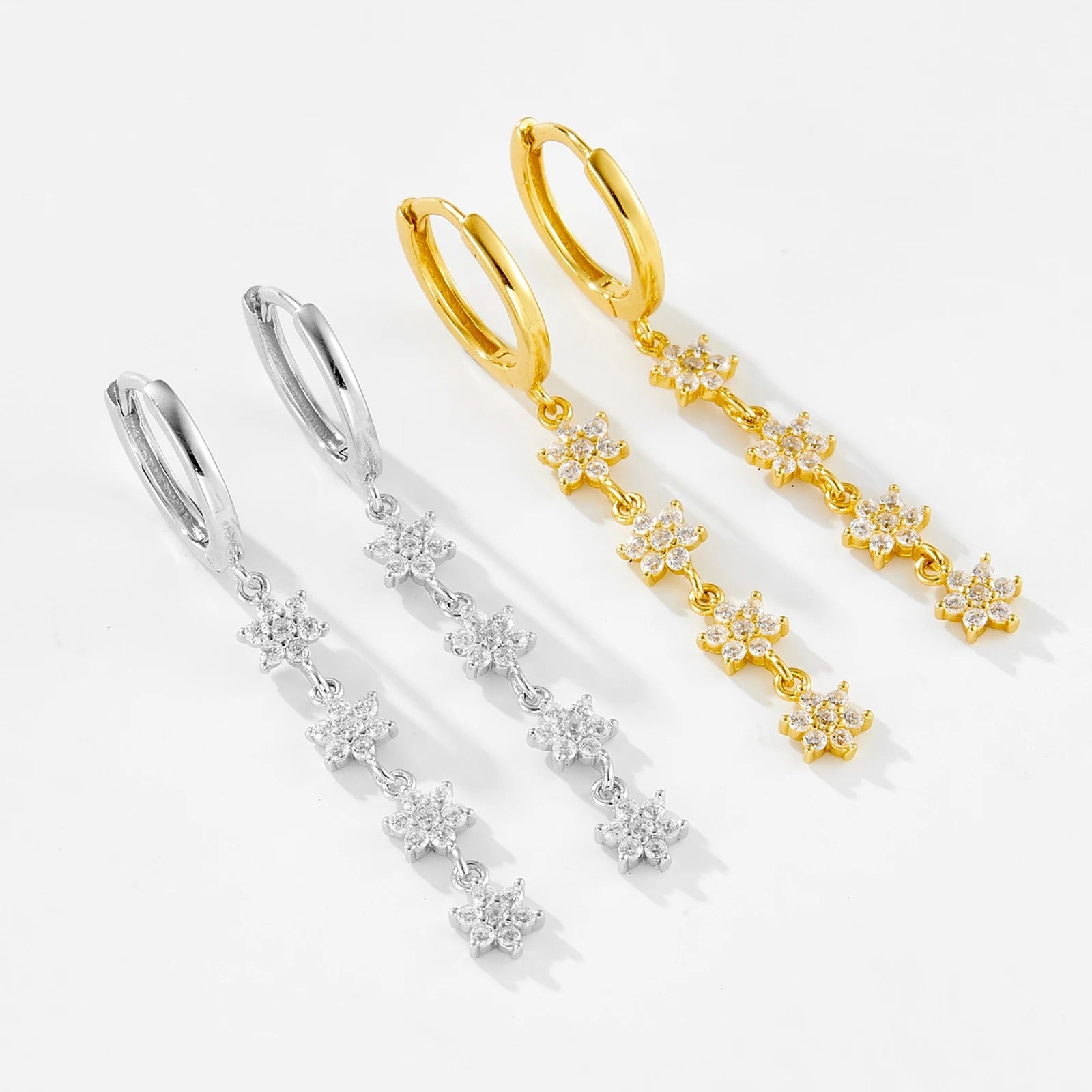 Argola Flor Cravejada