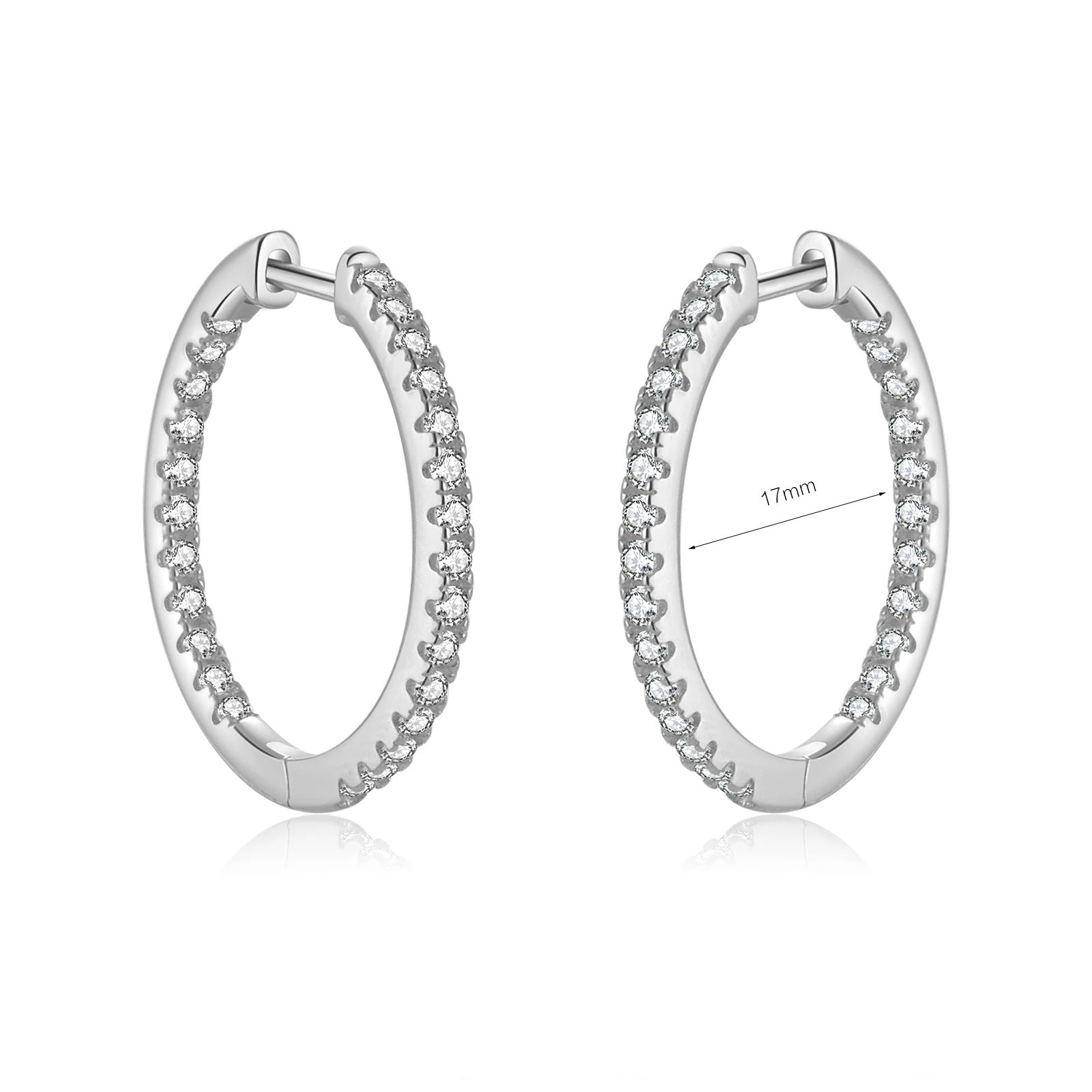 Argola cravejada Slim