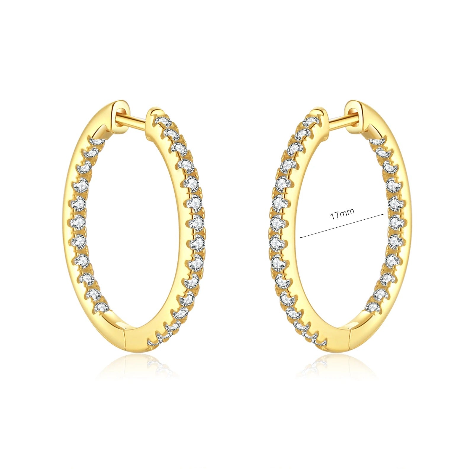 Argola cravejada Slim