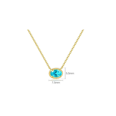 Colar Lagoa azul